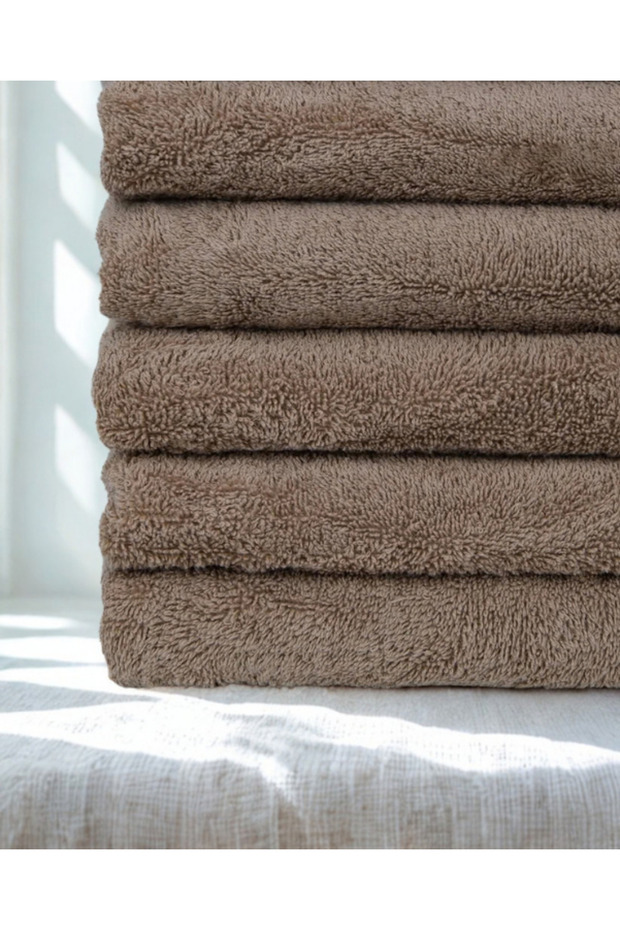 5 Pieces 50X90 cm 225 Gr 100% Cotton Hand, Face and Head Towels - Hotel Hammam Spa Towels