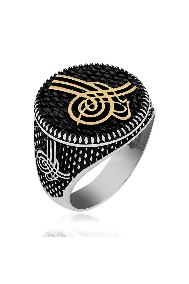 ​ ​ Silver Ottoman Tughra Men's Ring