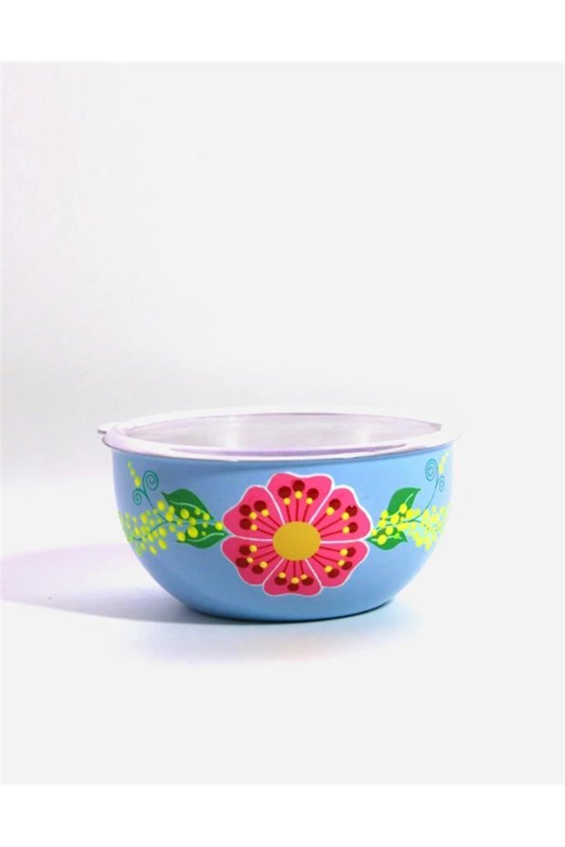 Blue Bowl with Lid (18 cm)