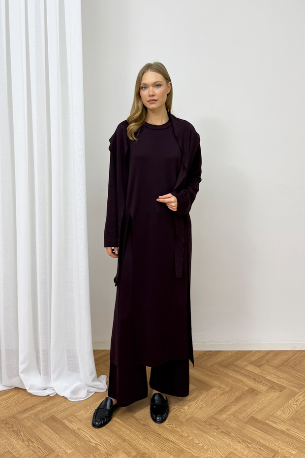 Slit Knitwear Set 87-26268