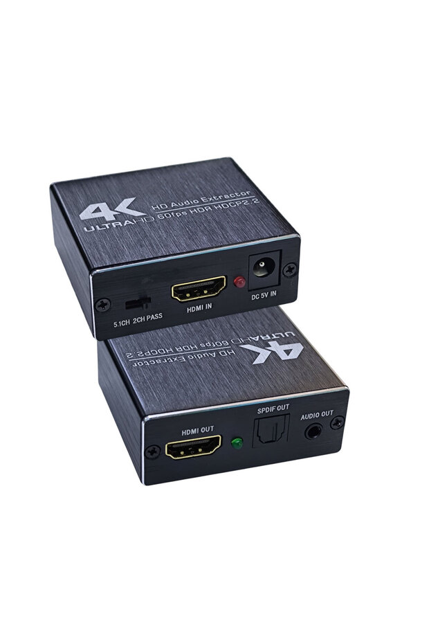HDMI 2.0 Audio Splitter 4K/60Hz Yuv 4:4:4 Hdr Support Hdcp2.2