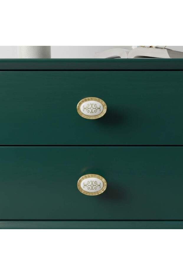 Izmir Model Polymer Button Handle Gold Color (B-39-D-22)