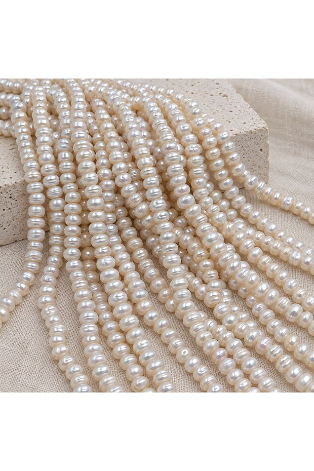 Pearl String White 7*4,5mm – Natural Texture Royal Series (63336)