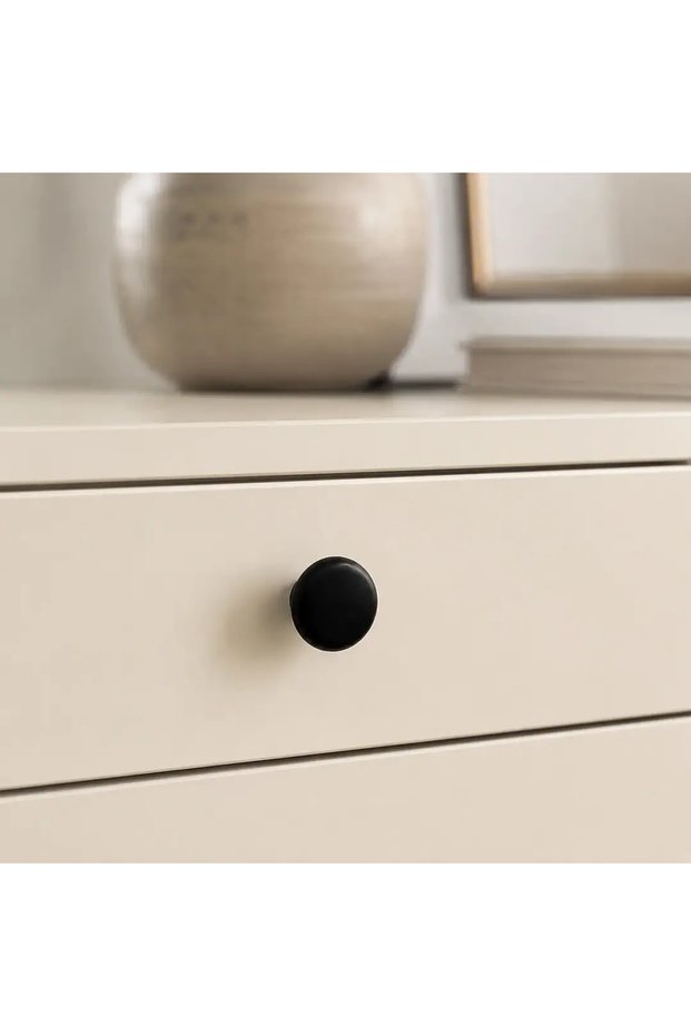 F-704 Button Handle Black (F-704-D-02)