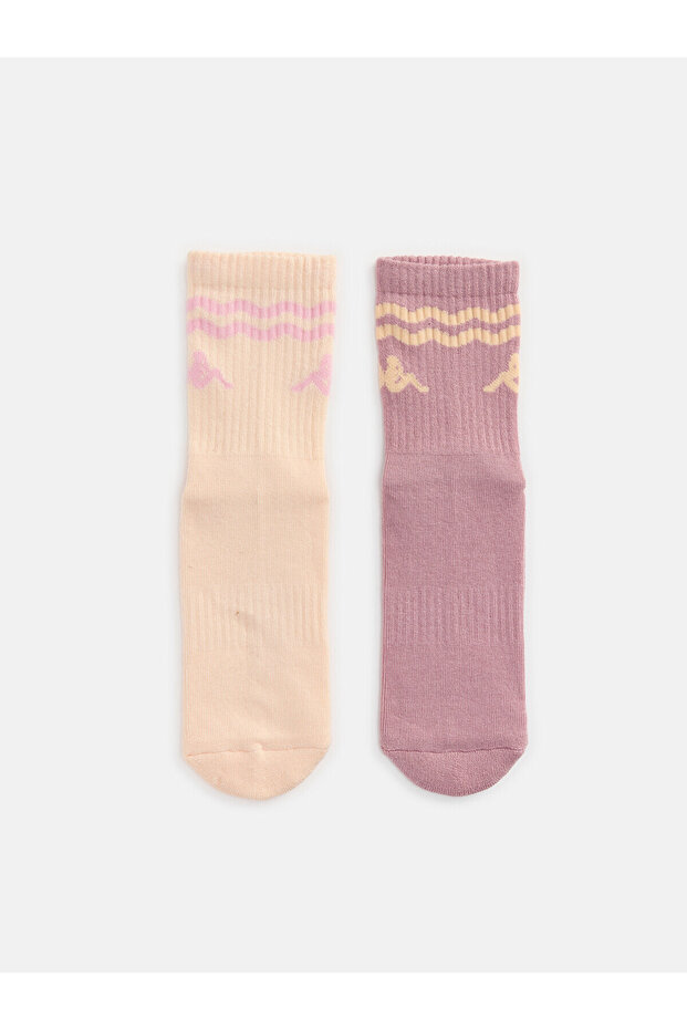 Alita City Kappa Pink Patterned 2-Pack Women's Socks with a Difference