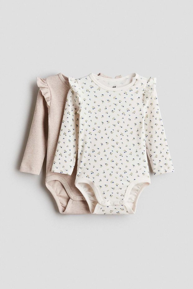 2-pack cotton bodysuits