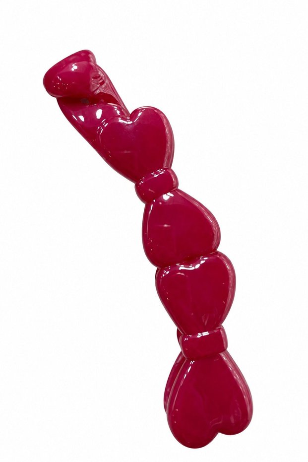 Double Bow Banana Buckle — Fuchsia