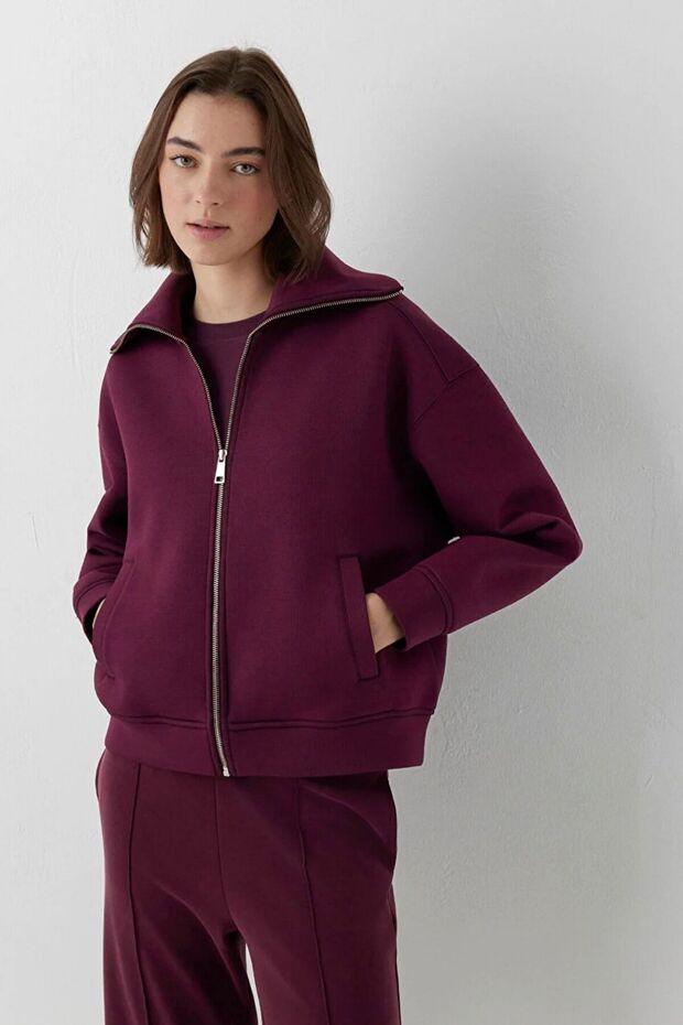 Zippered Women's Sweatshirt M1S10295-87830