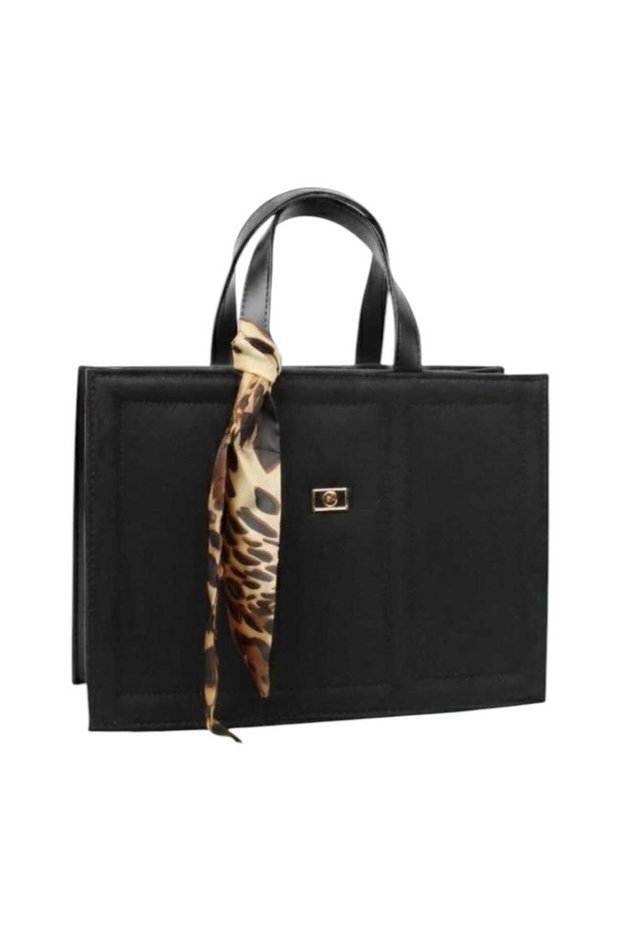 Women's Structured Double Handle Tote Bag