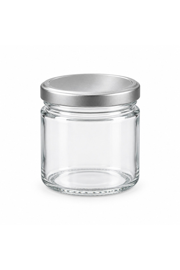 Glass Jar with Silver Lid – 300ml