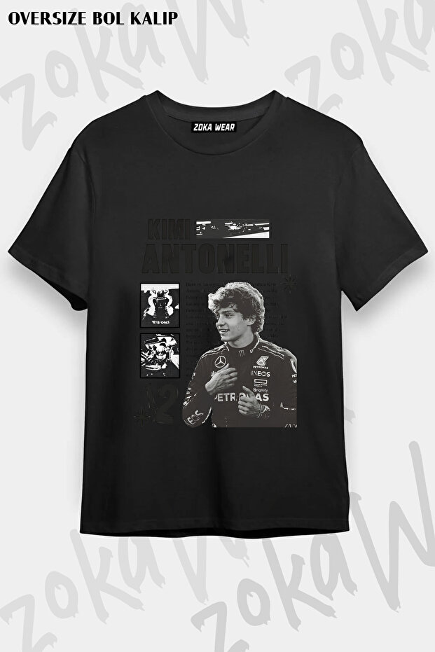 Formula 1 Andrea Kimi Antonelli V2 Printed T-Shirt
