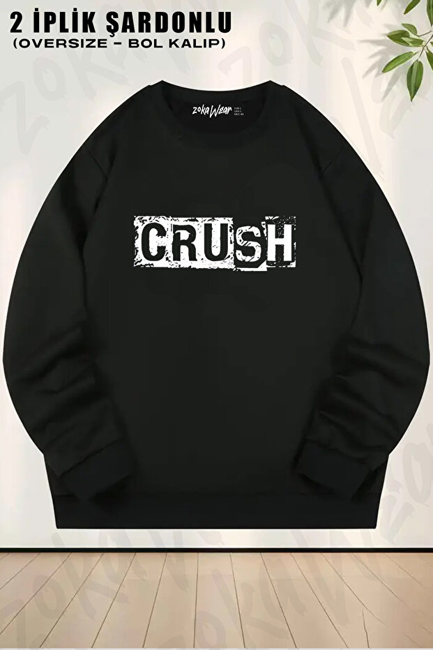 Crush Printed Crew Neck Sweatshirt