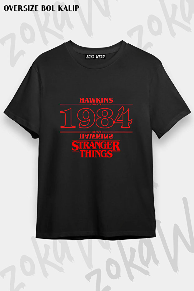 Stranger Things 1984 Hawkins Printed T-Shirt