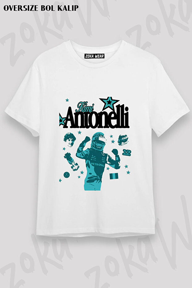 Formula 1 Andrea Kimi Antonelli V4 Printed T-Shirt