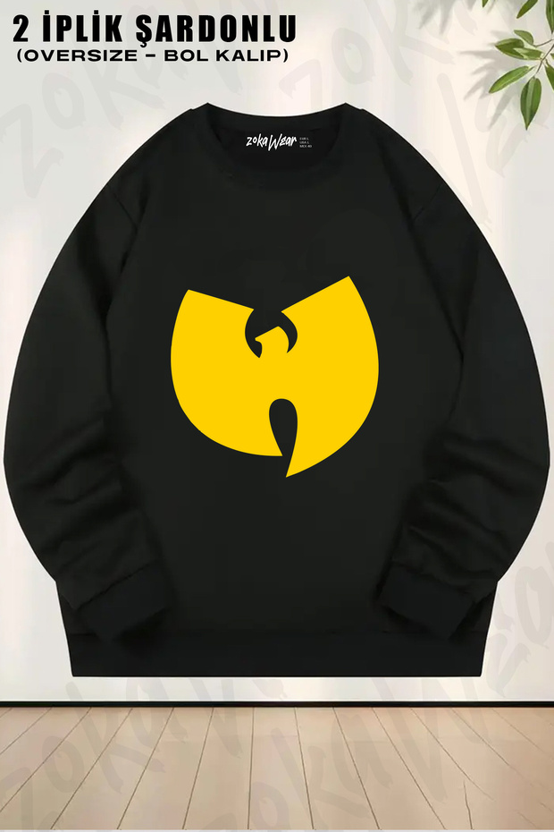 Wu Tang Clan V1 Printed Crew Neck Sweatshirt