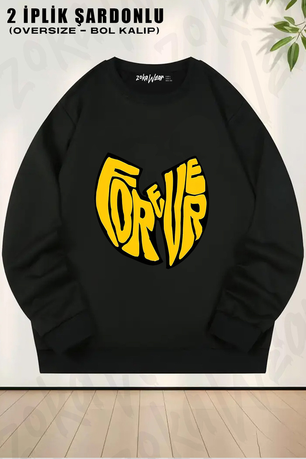 Wu Tang Clan V4 Printed Crew Neck Sweatshirt