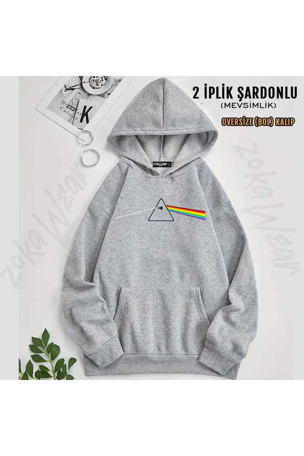 Pink Floyd Logo Printed Hooded Sweatshirt