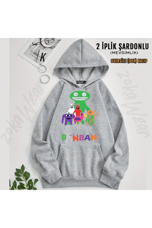 All Garten of Banban Printed Hooded Sweatshirt