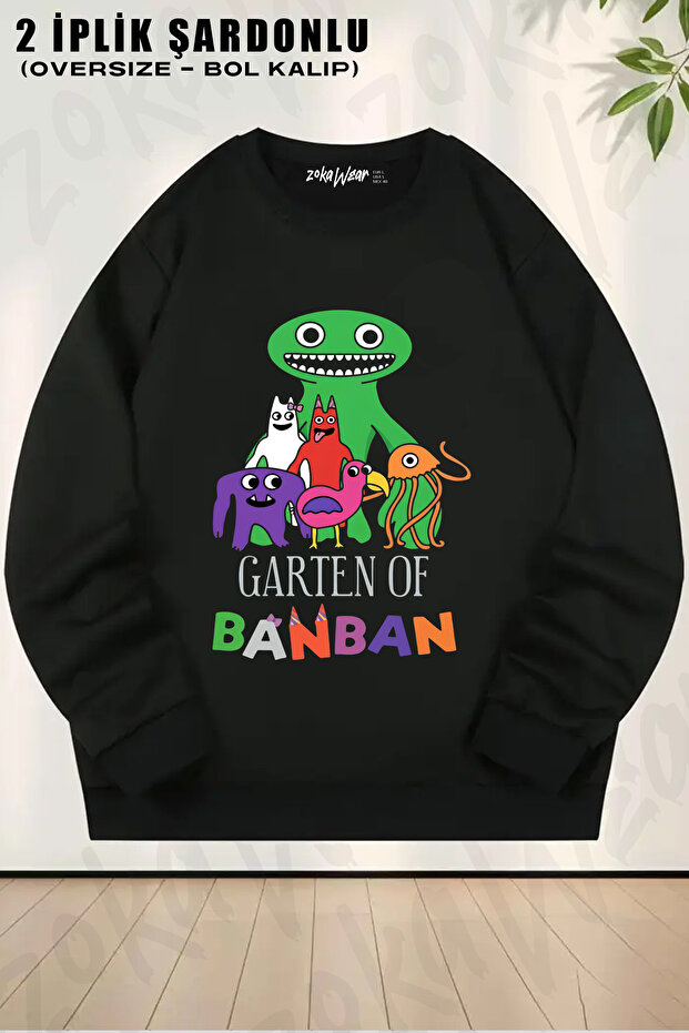 All Garten of Banban Printed Crew Neck Sweatshirt