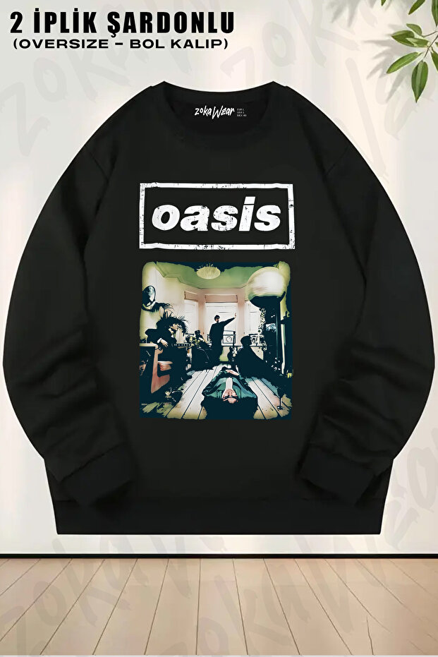 Room Muzik Oasis Printed Crew Neck Sweatshirt