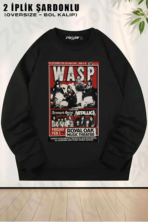 Wasp Printed Crew Neck Sweatshirt