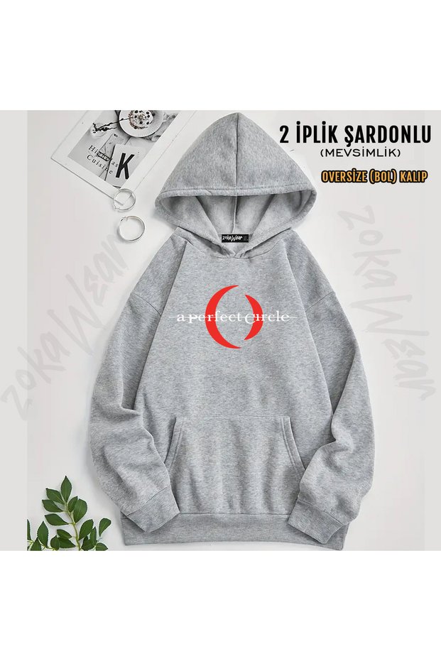 Logo a Perfect Circle Printed Hooded Sweatshirt