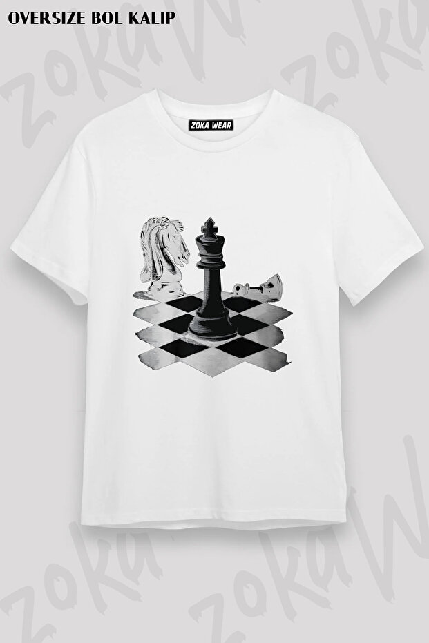 Chess Intelligence Game Sah Mat Shah Printed T-Shirt