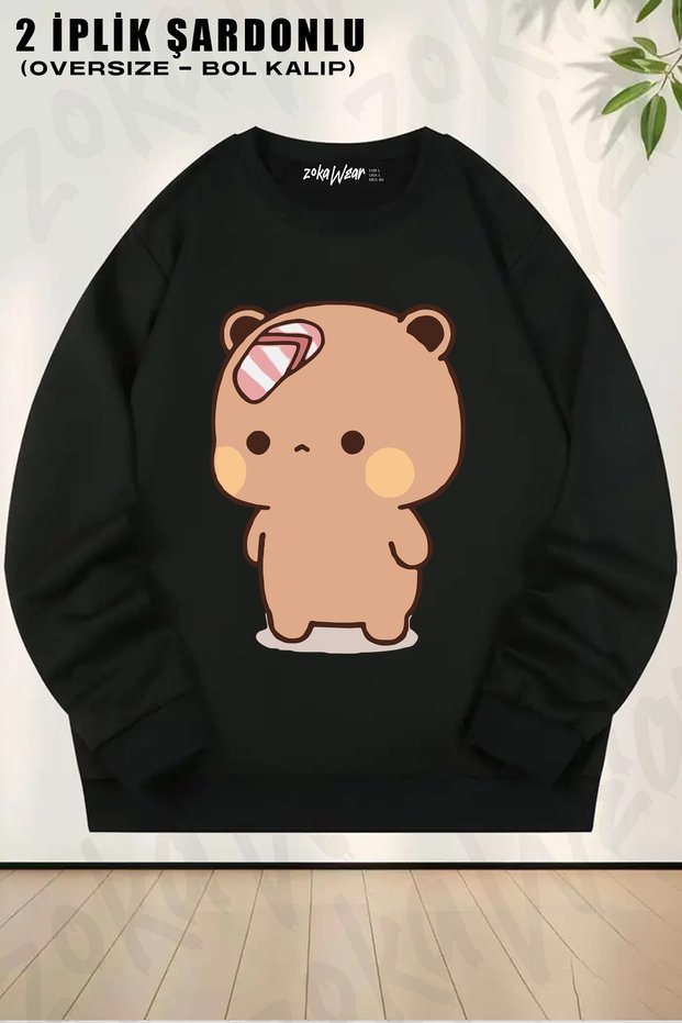 Cute Cartoon Bubu Dudu Printed Crew Neck Sweatshirt