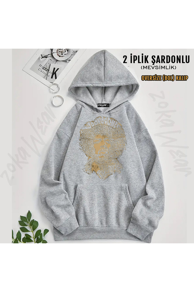 Jimi Hendrix Rock Heavy Printed Hooded Sweatshirt