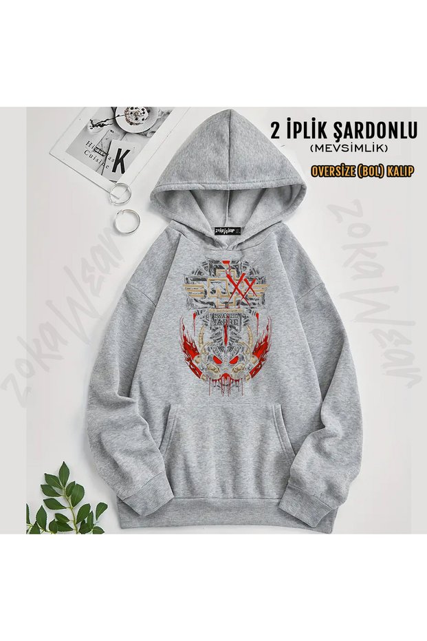 Zwanzig Rammstein Printed Hooded Sweatshirt