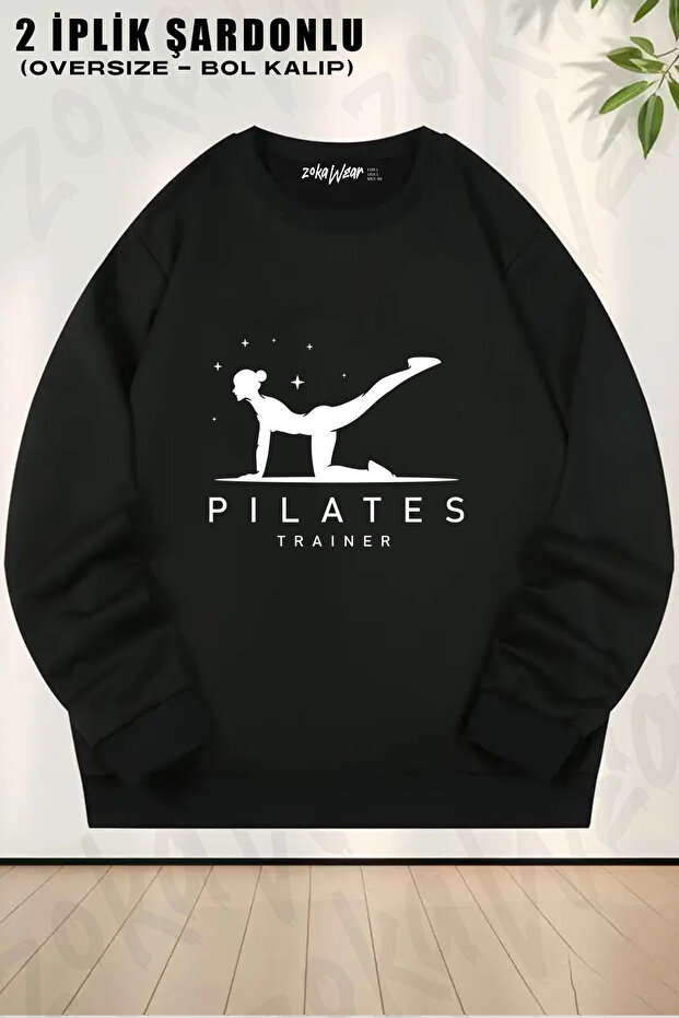 Trainer Instructor Gift Pilates Printed Crew Neck Sweatshirt