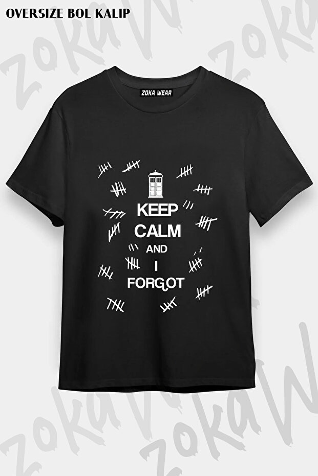 Doctor Who - Keep Calm and I Forgot Printed T-Shirt