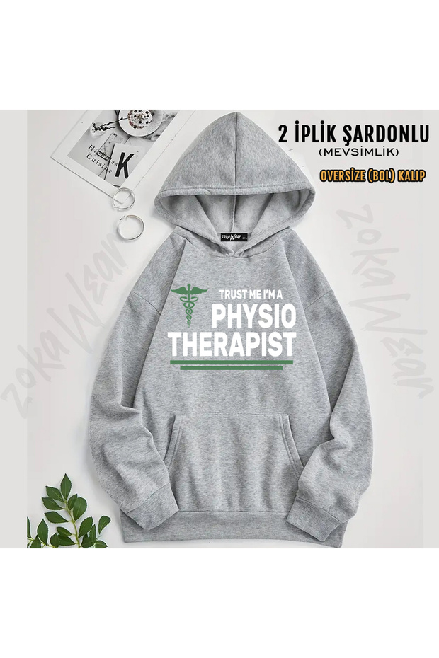 Trust Hediye Physiotherapist Printed Hooded Sweatshirt