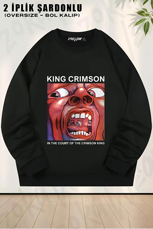 The Court of the Crimson Printed Crew Neck Sweatshirt