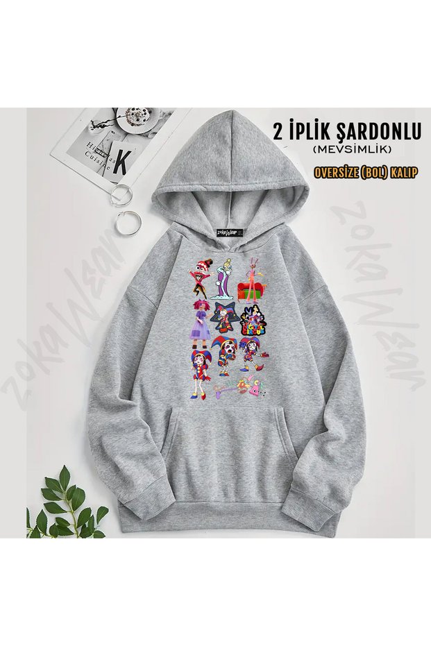 The Amazing Digital Circus V2 Printed Hooded Sweatshirt