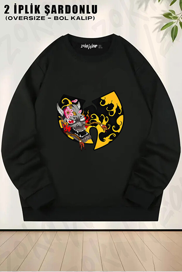 Wu Tang Clan V17 Printed Crew Neck Sweatshirt