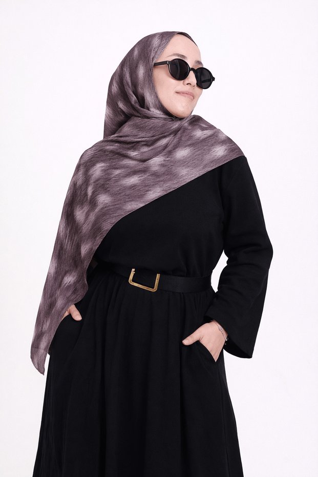 Ceylan Pattern Bambi Shawl - Gray