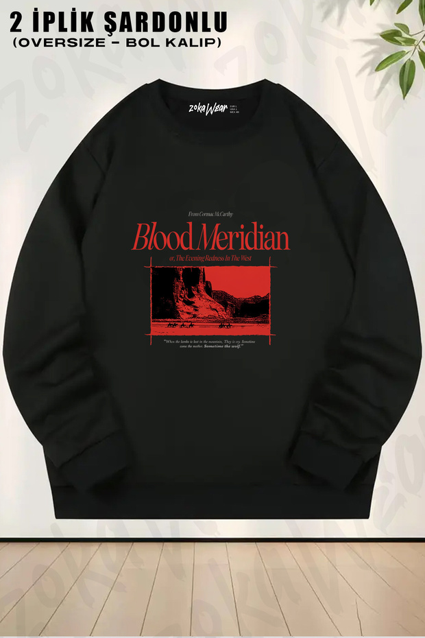 Blood Meridian Printed Crew Neck Sweatshirt
