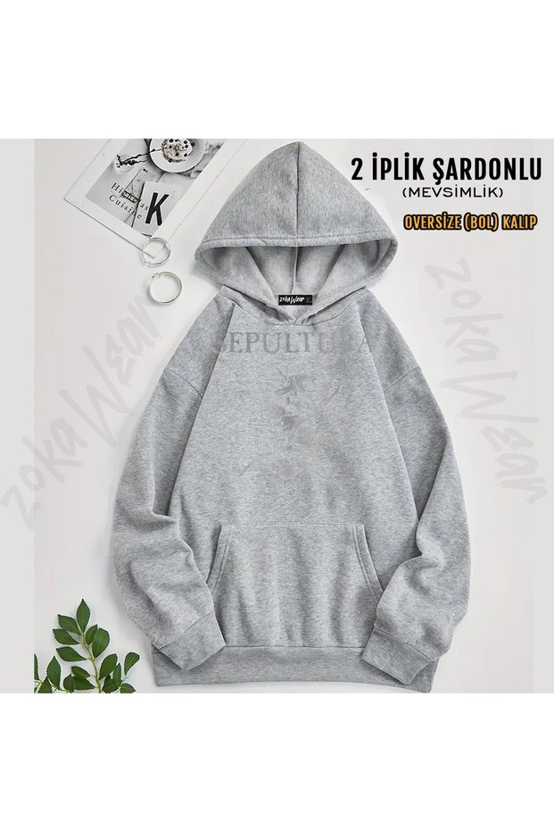 Sepultura Cavalera Metal Rock Printed Hooded Sweatshirt