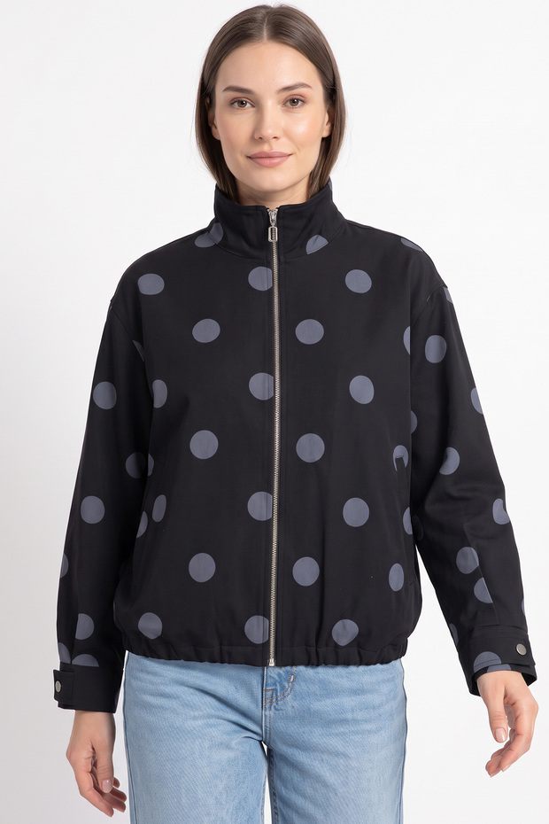 Polka Dot Jacket 202710 - Black