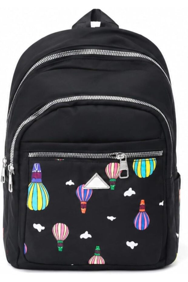 Kids School Backpack for Boys & Girls – Cute Hot Air Balloon Design, Spacious Multi-Compartment School Bag, Lightweight & Durable Backpack for School, Travel & Everyday Use | Back to School Essential