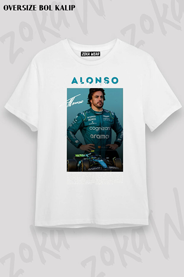 Fernando Alonso Printed T-Shirt