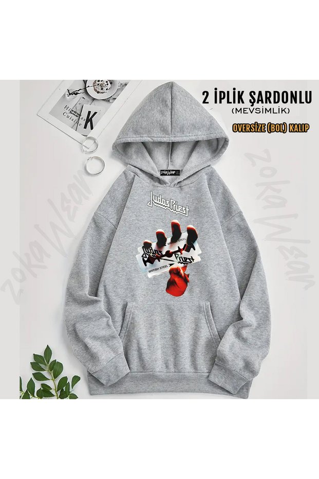 Judas Priest Printed Hooded Sweatshirt
