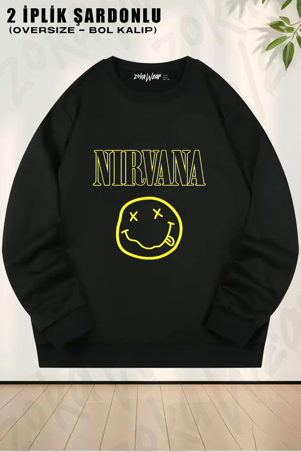 Nirvana Siya V2 Printed Crew Neck Sweatshirt