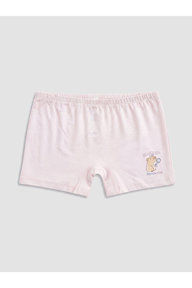 Ozmarka New Season Pink Printed Girls' Boxers