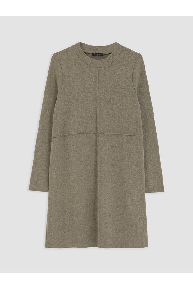 Two Mt Shop Quality Lcw Comfort Green Plain Dress