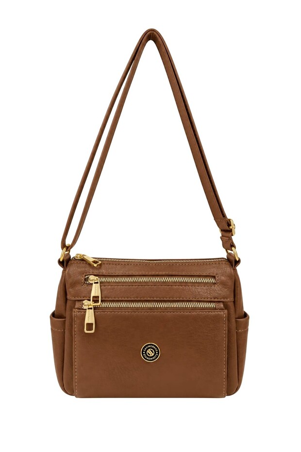 3 Compartment Women's Cross Shoulder Bag