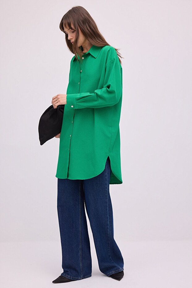 Basic Linen Long Shirt