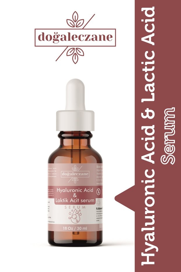 Lactic Acid and Hyaluronic Acid Moisturizing Facial Serum 30 ml