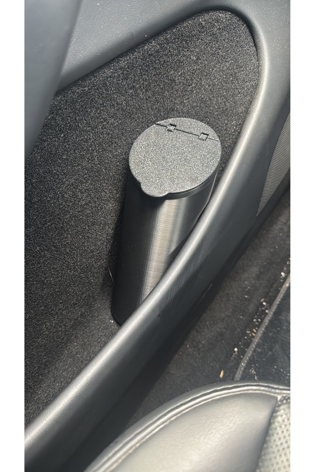 Tesla Model Y & Model 3 Compatible Trash Can - Umbrella Container - Abs Plastic Heat Resistant